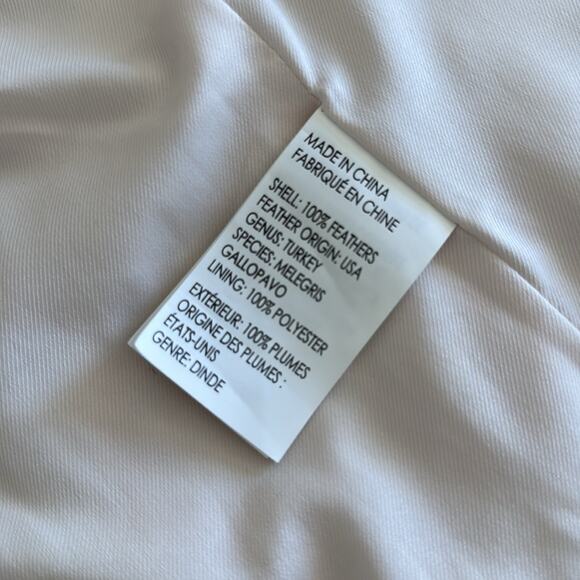 Club Monaco Light Pink Feather Party Vest Size Small - Picture 7 of 8